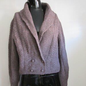 Vintage the Peruvian Connection alpaca cropped cardigan